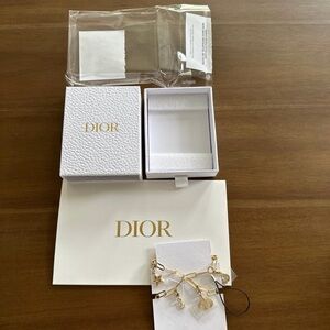 Dior Gold Star and Logo Phone Charm